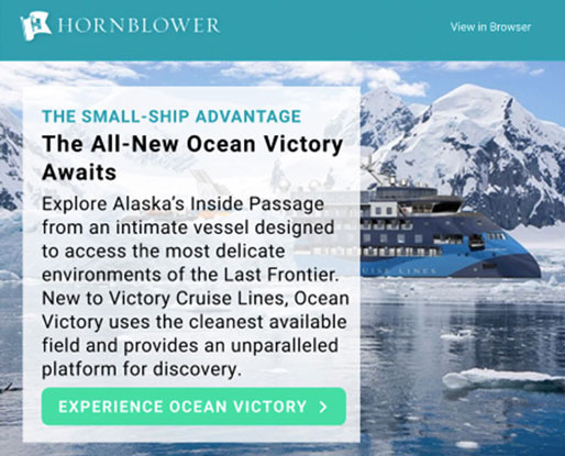 Email Screenshot for Ocean Victory by Hornblower