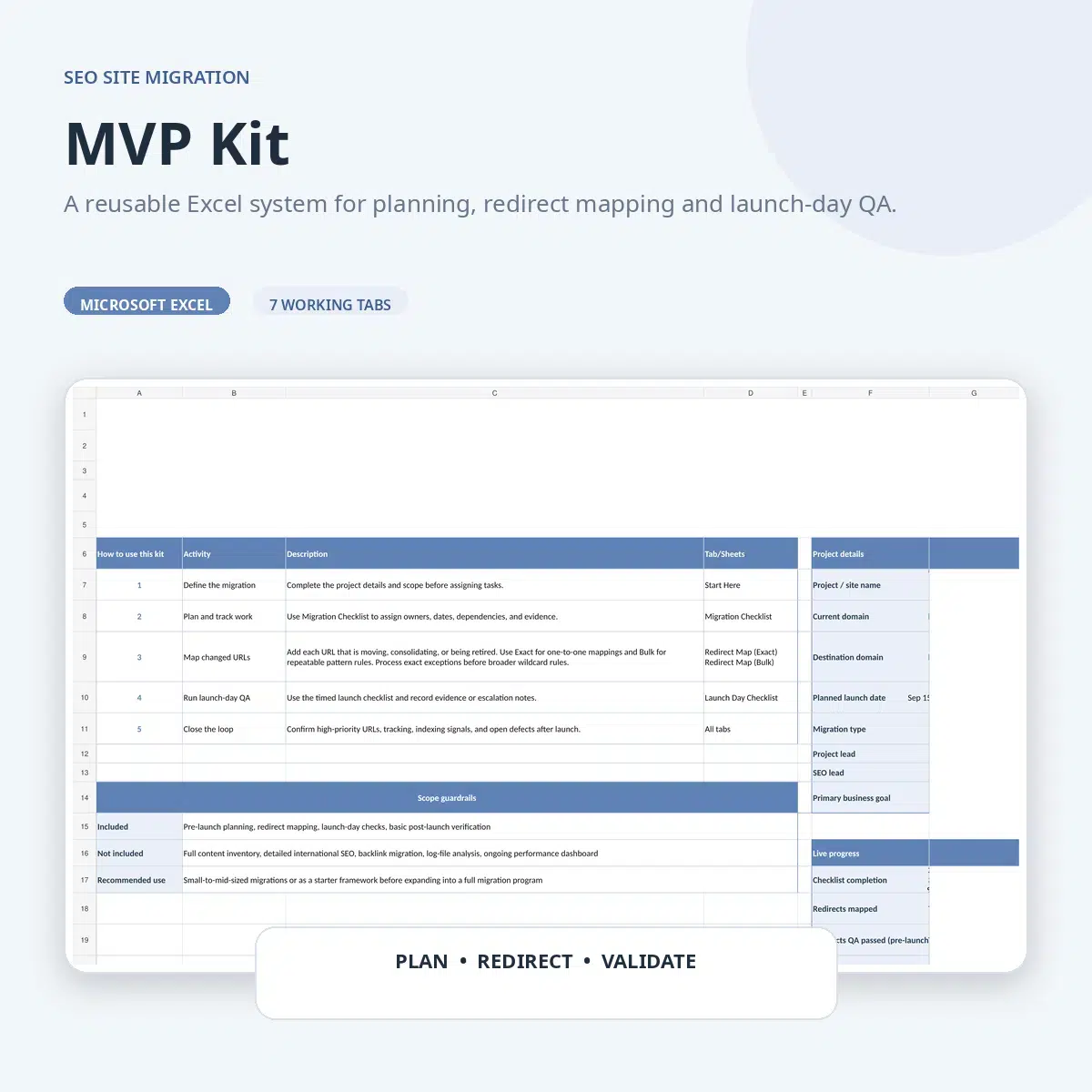 SEO Website Migration Lite Kit